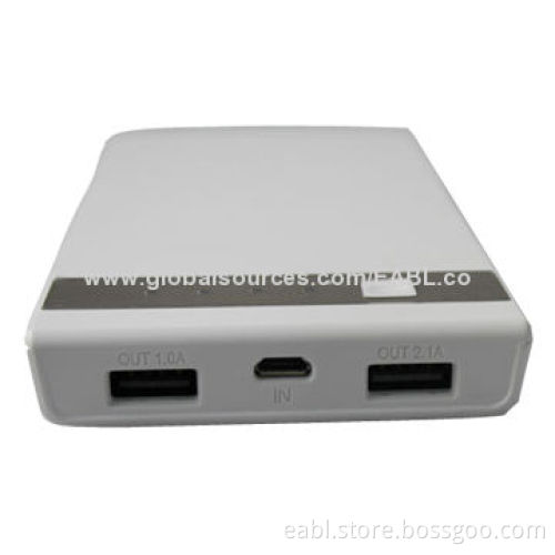 Rechargeable Battery, High-capacity of 10,000mAh, Dual-output & PC